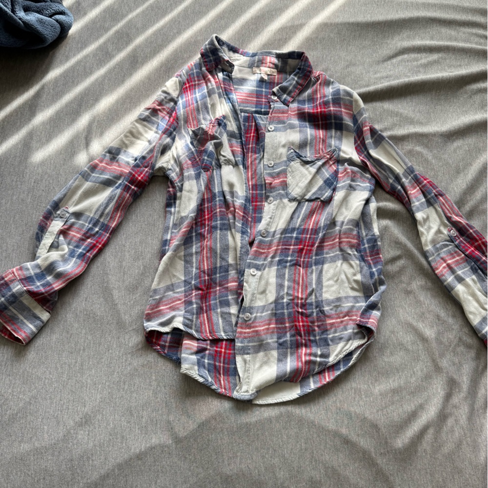 Plaid Button-Up Flannel